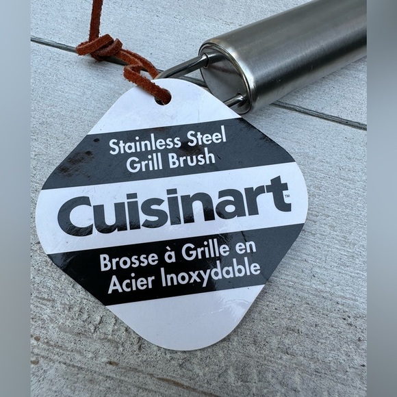 New Cuisinart CCB-5014 BBQ Grill Cleaning Brush & Scraper 16.5" Stainless Steel - Picture 2 of 5